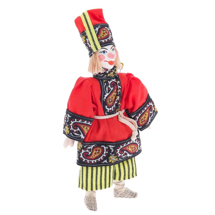 Сувенирная кукла подвесная "Петрушка. Персонаж народного театра"