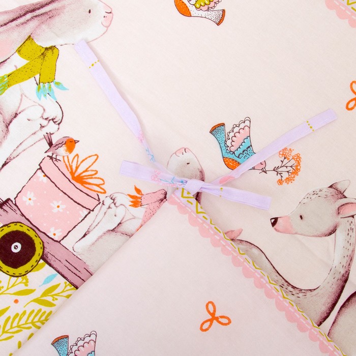 К-т в кровать Оленята 6пр., сиреневый, бязь/аэрофайбер, 120г/м, хл100%