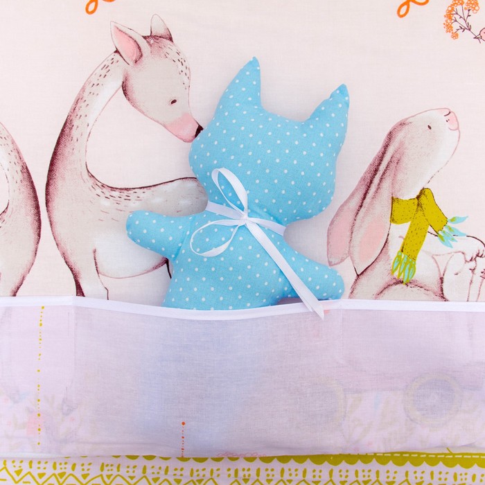 К-т в кровать Оленята 6пр., сиреневый, бязь/аэрофайбер, 120г/м, хл100%