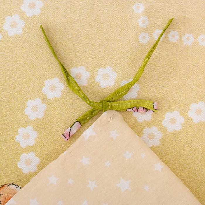 К-т в кровать Мишка с лейкой 6пр., бежевый, бязь/аэрофайбер, 120г/м, хл100%