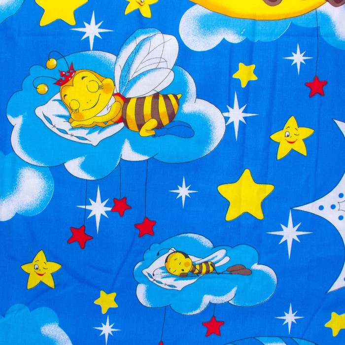 К-т в кровать Соня 6пр., голубой, бязь/аэрофайбер, 120г/м, хл100%