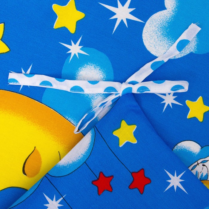 К-т в кровать Соня 6пр., голубой, бязь/аэрофайбер, 120г/м, хл100%