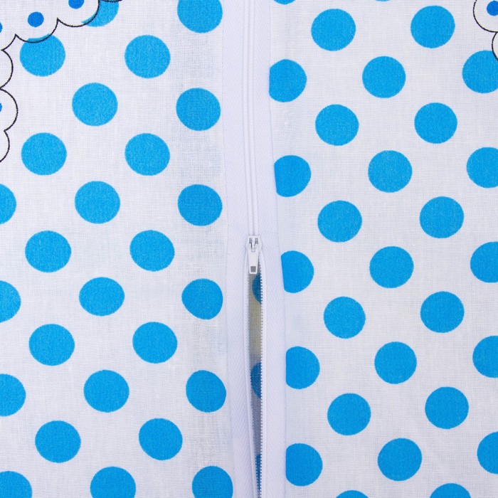 К-т в кровать Соня 6пр., голубой, бязь/аэрофайбер, 120г/м, хл100%