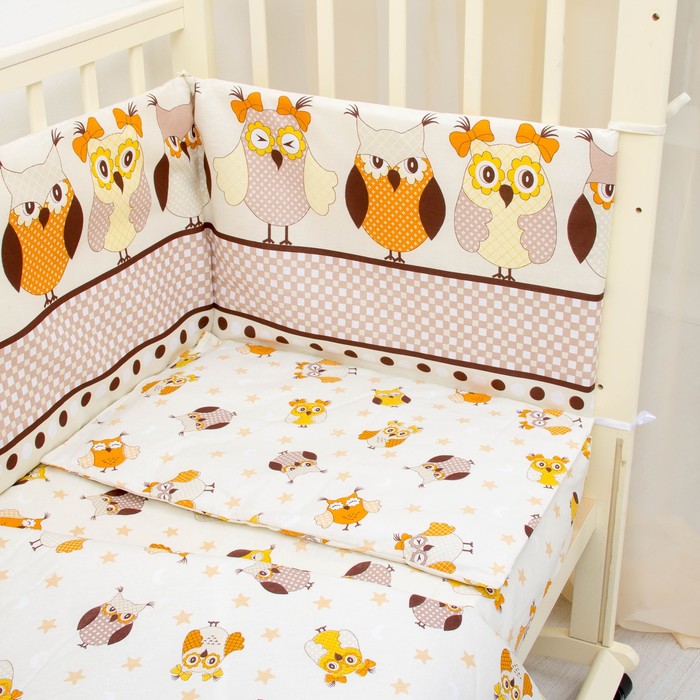 Комплект в кровать "Совушки" 6пр., бязь/аэрофайбер, 120г/м, хл100%