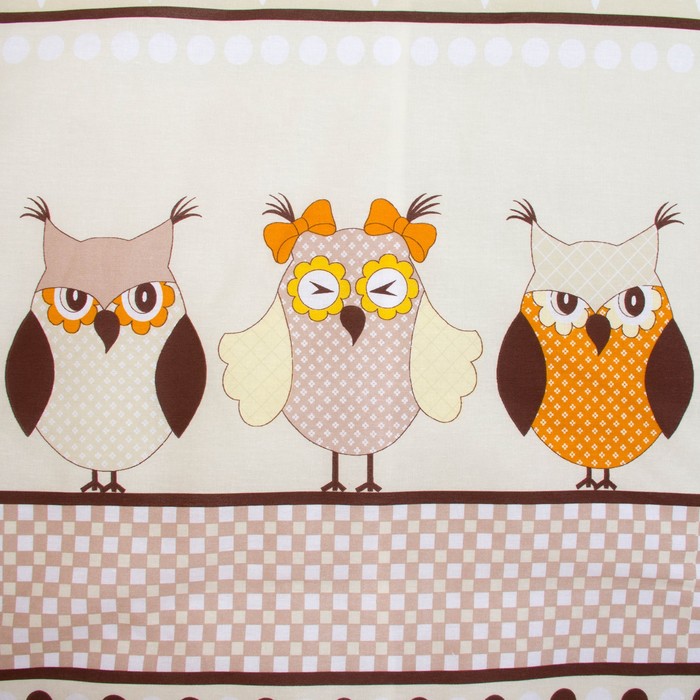 Комплект в кровать "Совушки" 6пр., бязь/аэрофайбер, 120г/м, хл100%