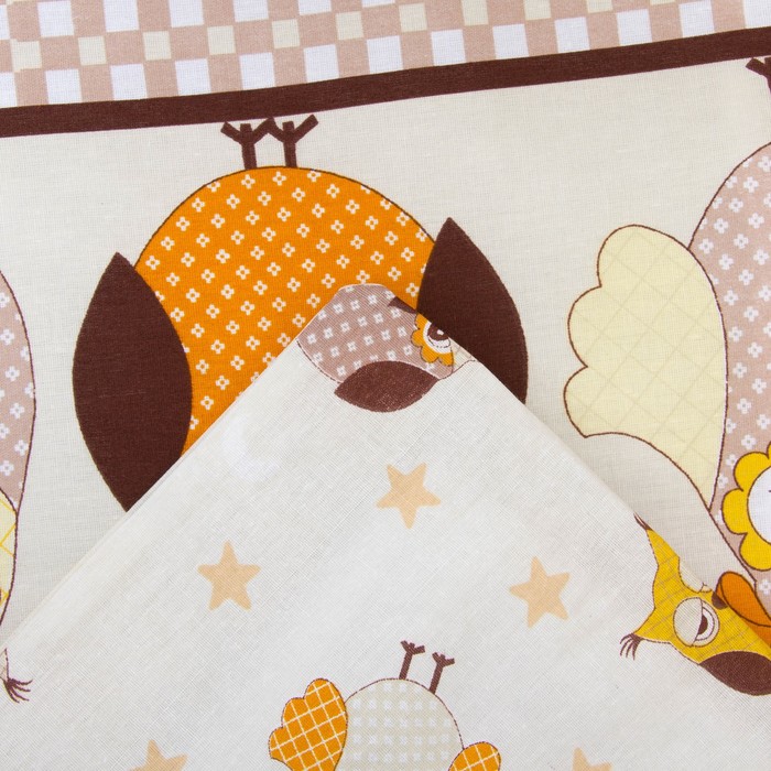 Комплект в кровать "Совушки" 6пр., бязь/аэрофайбер, 120г/м, хл100%