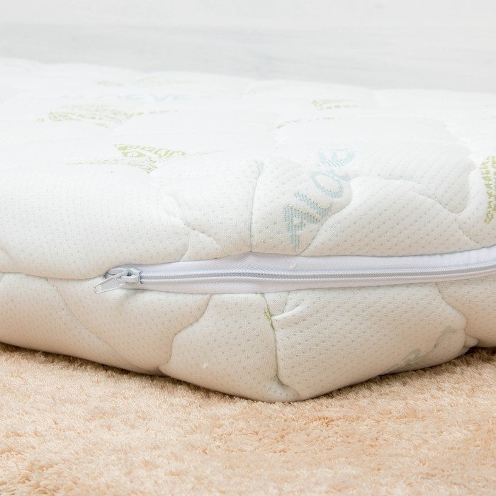 Матрас беспружинный БАЮ-БАЮ Люкс, 120х60х10см, трикотаж/алое/биококос/латекс