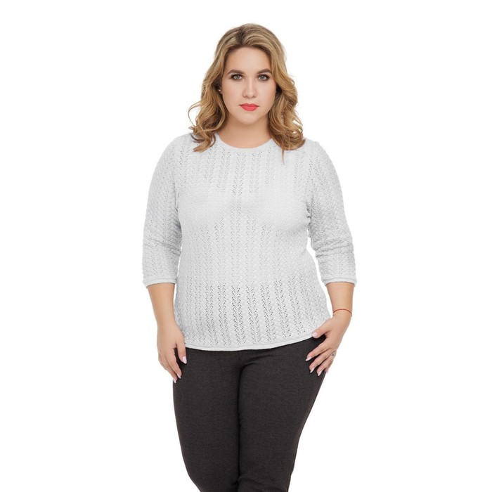Джемпер женский "Сальма", размер 54, цвет серый 1025С