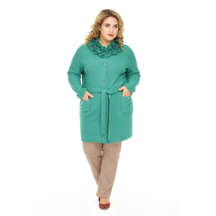 Жакет женский "Паулина", размер 56, цвет зелёный 1031з