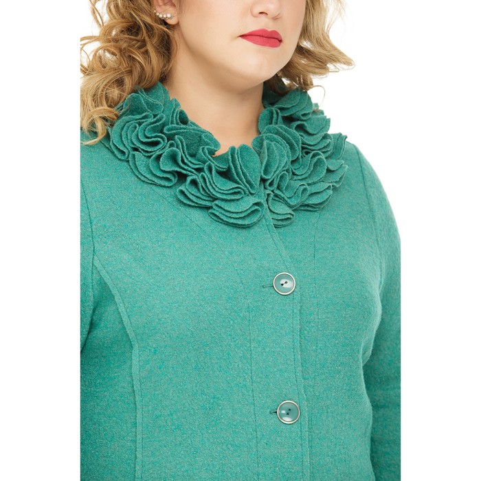 Жакет женский "Паулина", размер 56, цвет зелёный 1031з