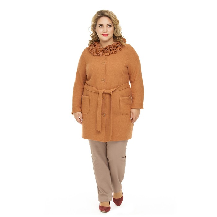 Жакет женский "Паулина", размер 54, цвет коричневый 1031к