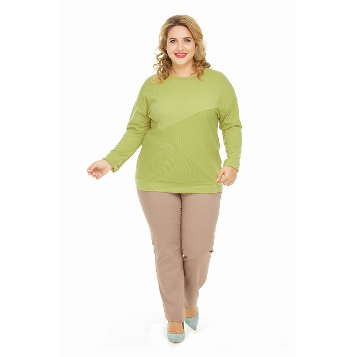 Джемпер женский "Зара", размер 58, цвет зелёный 1034з