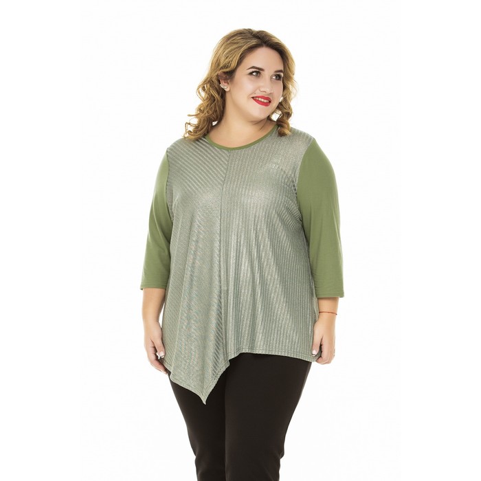 Туника женская "Эрия", размер 56, цвет зелёный 1040з