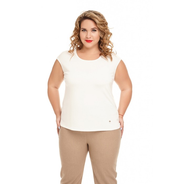 Блуза женская "Ваниль", размер 60, цвет белый 973Б