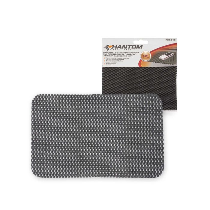 Коврик антискольз. на прибор. панель 18x28см PHANTOM