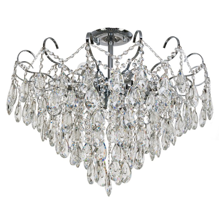 Люстра потолочная "Сюзанна" 9х60Вт Е27 хром 66х66х58