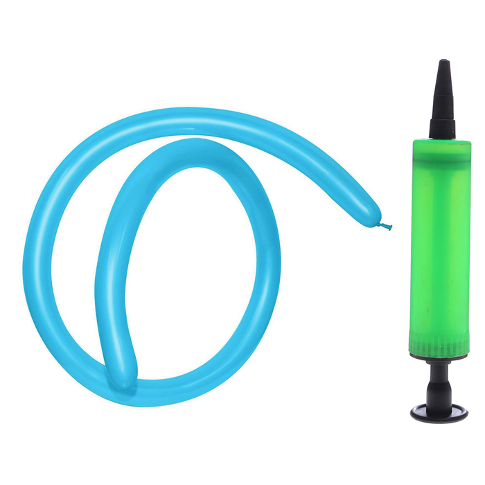 Набор шаров для моделирования 260, синий цвет, 100 шт + насос