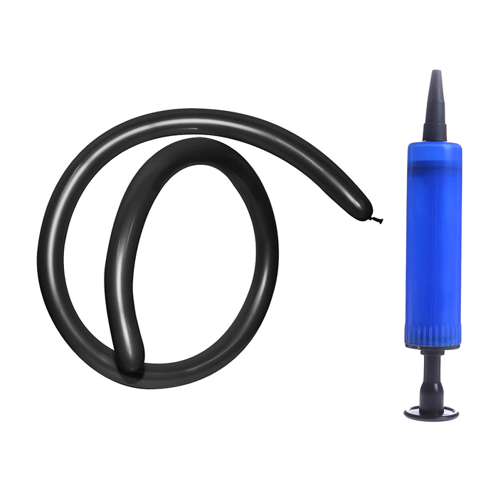 Набор шаров для моделирования 260, черный цвет, 100 шт + насос