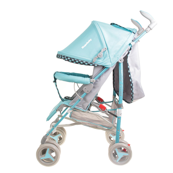 Коляска-трость, цвет бирюзовый/клетка