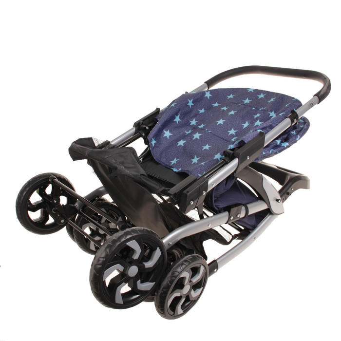 Коляска прогулочная с перекидной ручкой, цвет голубые звёзды