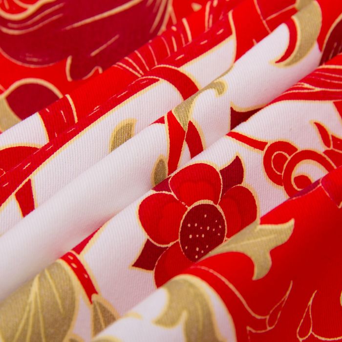 Набор столовый Этель" Сказочные узоры", скатерть 220 х 150 см, салфетки - 12 шт, 100% хл