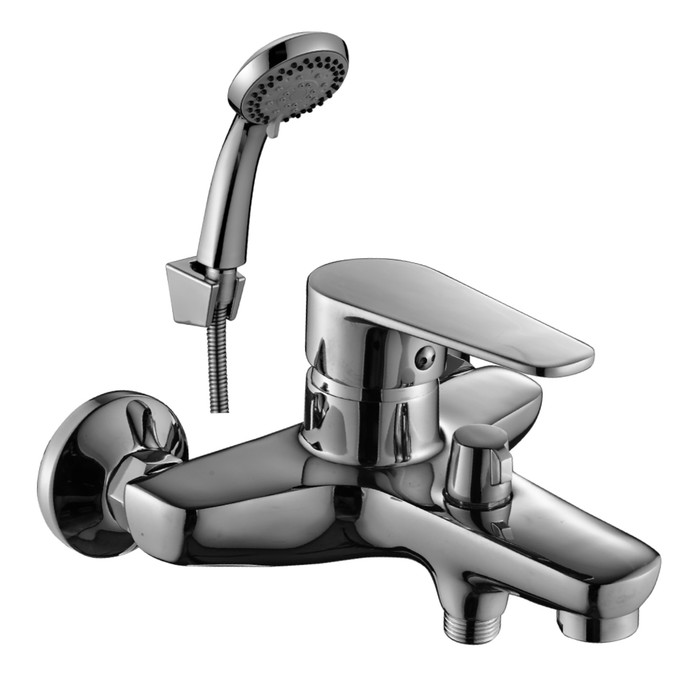 Смеситель для ванны Decoroom DR69036, однорычажный, с коротким изливом, хром