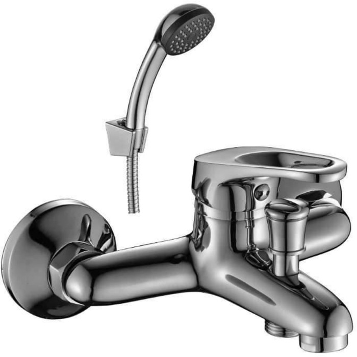 Смеситель для ванны Decoroom DR37035, однорычажный, с коротким изливом, хром