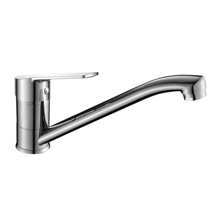 Смеситель для кухни Decoroom DR38018, однорычажный, с поворотным изливом, хром