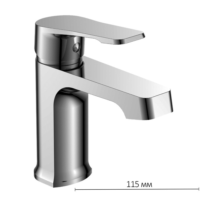 Смеситель для раковины Decoroom DR39011, однорычажный, монолитный, хром