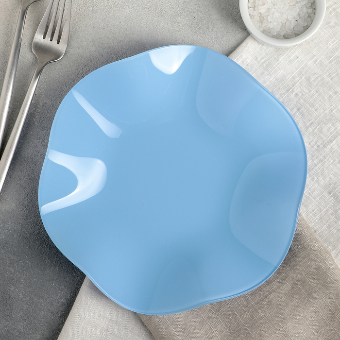 Тарелка 21 см "Медуза", цвет голубой