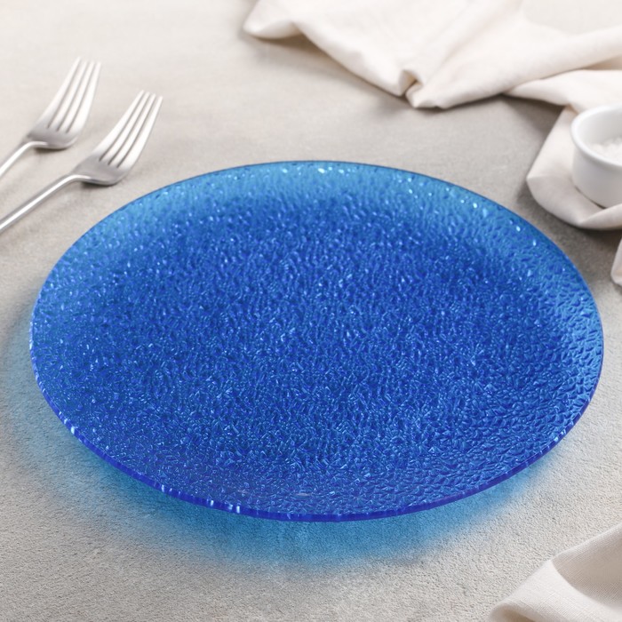 Тарелка 24 см, цвет синий