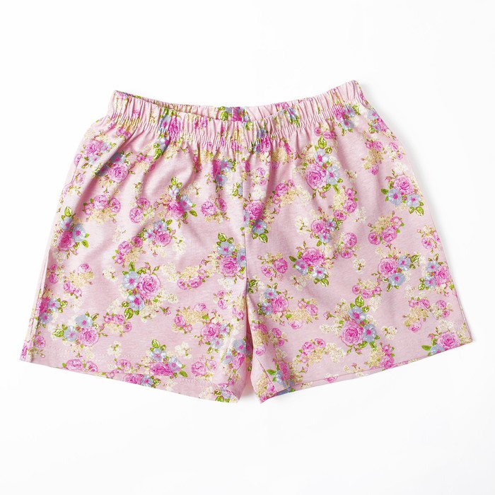 Пижама женская (футболка, шорты) ПК221 цвет МИКС, р-р 50