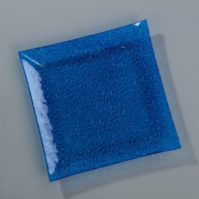 Сервиз столовый 7 предметов: 1 тарелка 29,5х29,5 см, 6 тарелок 19,5х19,5 см, цвет синий, подарочная упаковка