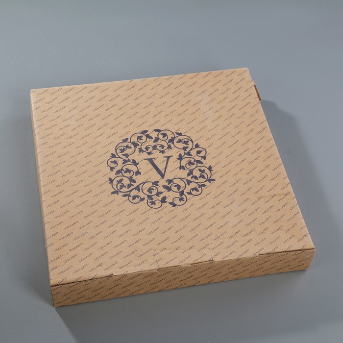 Сервиз столовый 7 предметов: 1 тарелка 29,5х29,5 см, 6 тарелок 19,5х19,5 см, цвет синий, подарочная упаковка