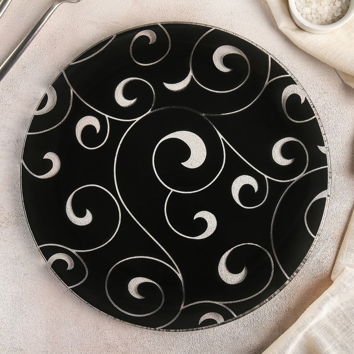 Блюдо 30 см "Марокко", цвет чёрный
