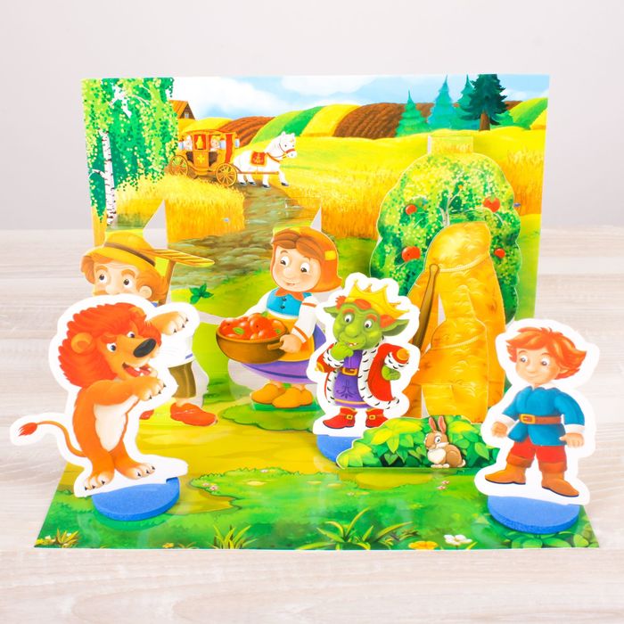 Кукольный театр 3D "Сказка Кот в сапогах"