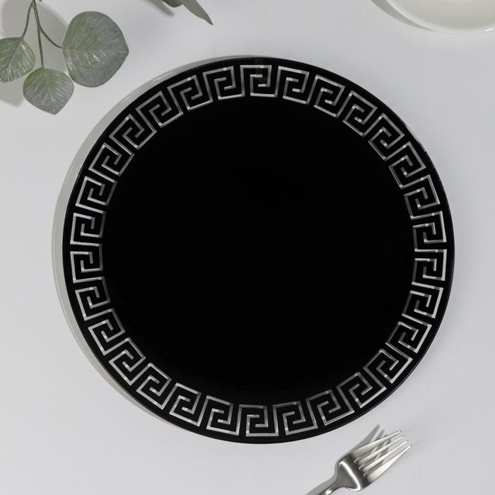 Блюдо «Версаче», d=30 см, цвет чёрный