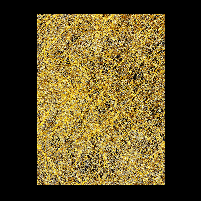 Паутинка для декора ногтей, цвет золотой