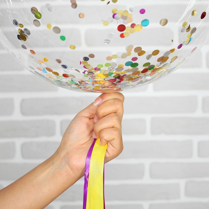 Шар полимерный 18" "Сфера" (+ конфетти)