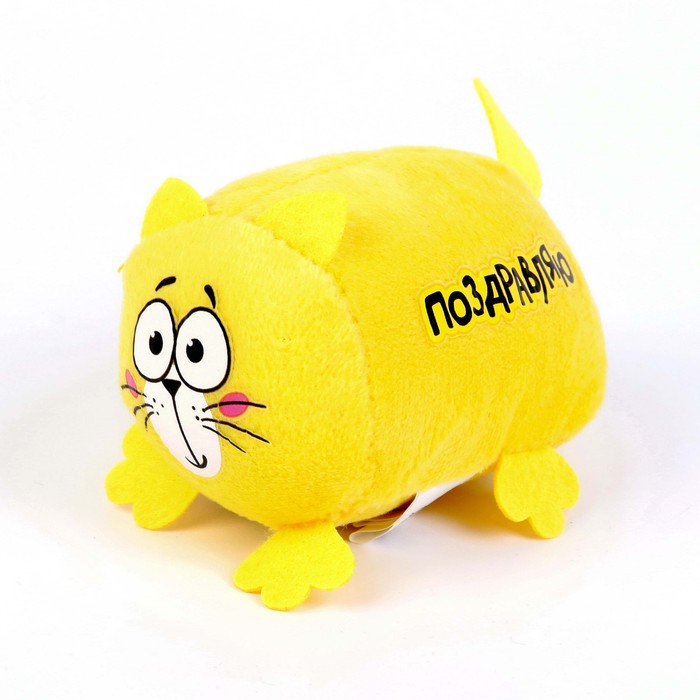 Мягкая игрушка Котэ "Поздравляю"