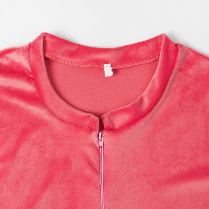 Халат женский на молнии ХВ233 цвет розовый, р-р 56