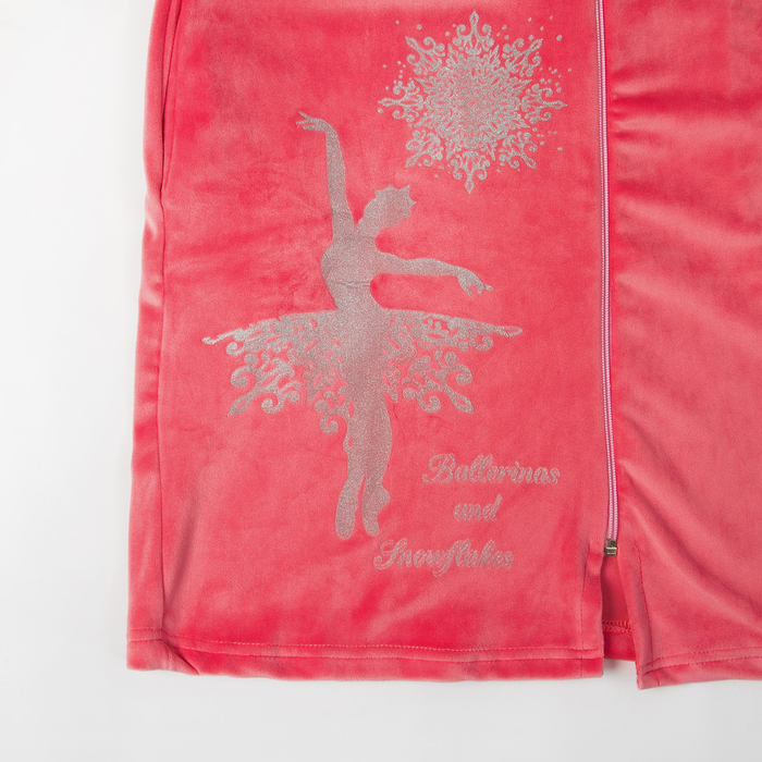 Халат женский на молнии ХВ233 цвет розовый, р-р 56