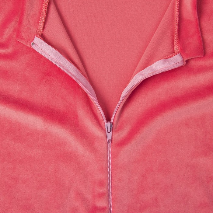 Халат женский на молнии ХВ233 цвет розовый, р-р 56