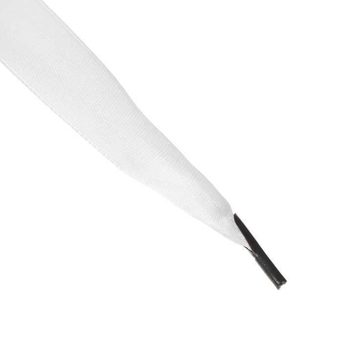 Шнурки атласные 20мм 110см (пара) 01 бел