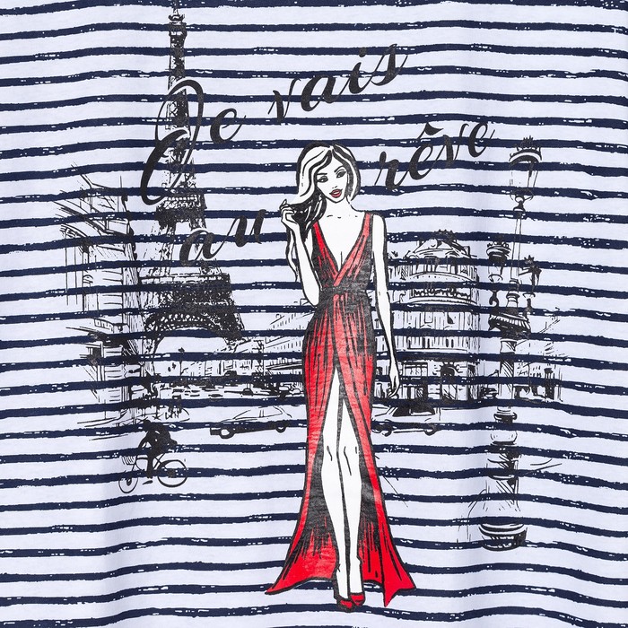 Комплект женский (туника, бриджи) КК236 цвет синий, р-р 56