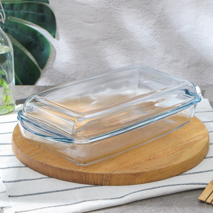 форма прямоугольная для запекания и выпечки из жаропрочного стекла cook Форма прямоугольная для запекания и выпечки из жаропрочного стекла Borcam, 2 л