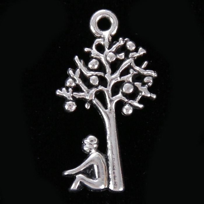 Декор металл для творчества "Мечтатель под яблоней" (40399) 2,5х1,5 см