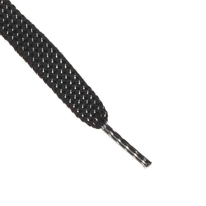 Шнурки с плоск сечением 8мм 110см (пара) чёрн