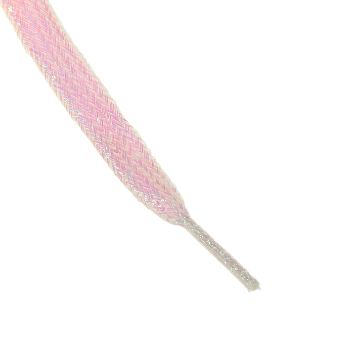 Шнурки с плоск сечением 8мм 110см (пара) перламутр