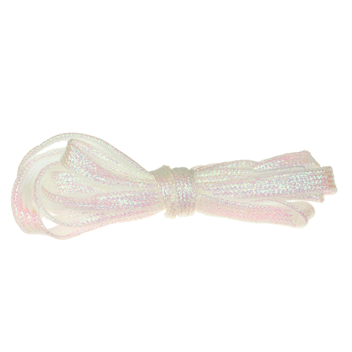 Шнурки с плоск сечением 8мм 110см (пара) перламутр